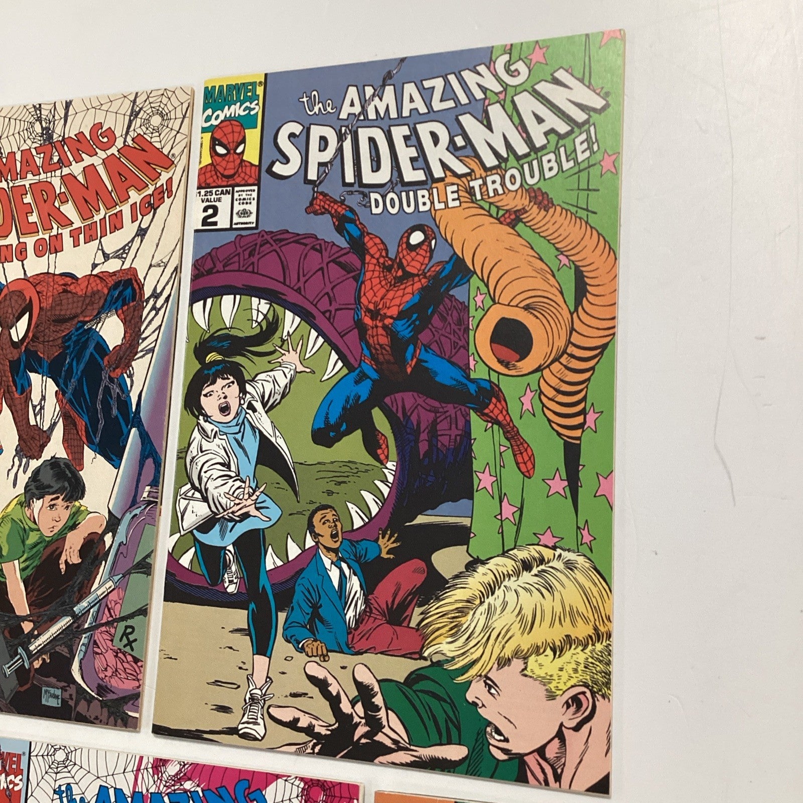 Amazing Spider-man #1-5 1990 Canadian Price Variants **Mixed grades - see photos2