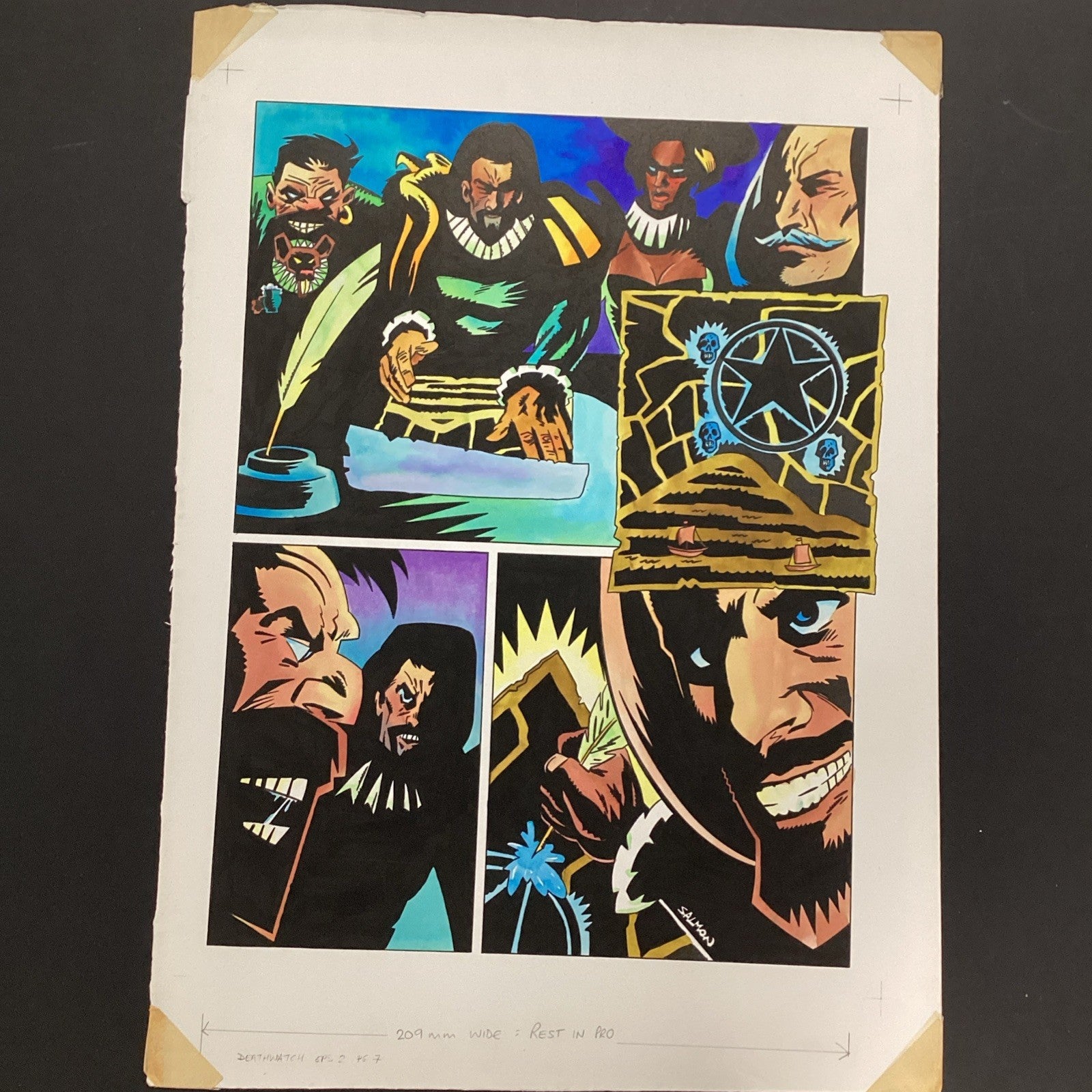 Original Colours Artwork Judge Dredd Megazine #10 Page 37 1995 by Peter B. Smith0