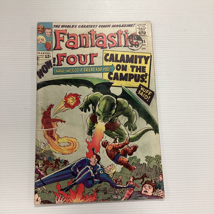 Fantastic Four #35 1965 VG- Cent Copy Pence Stamp *See Description