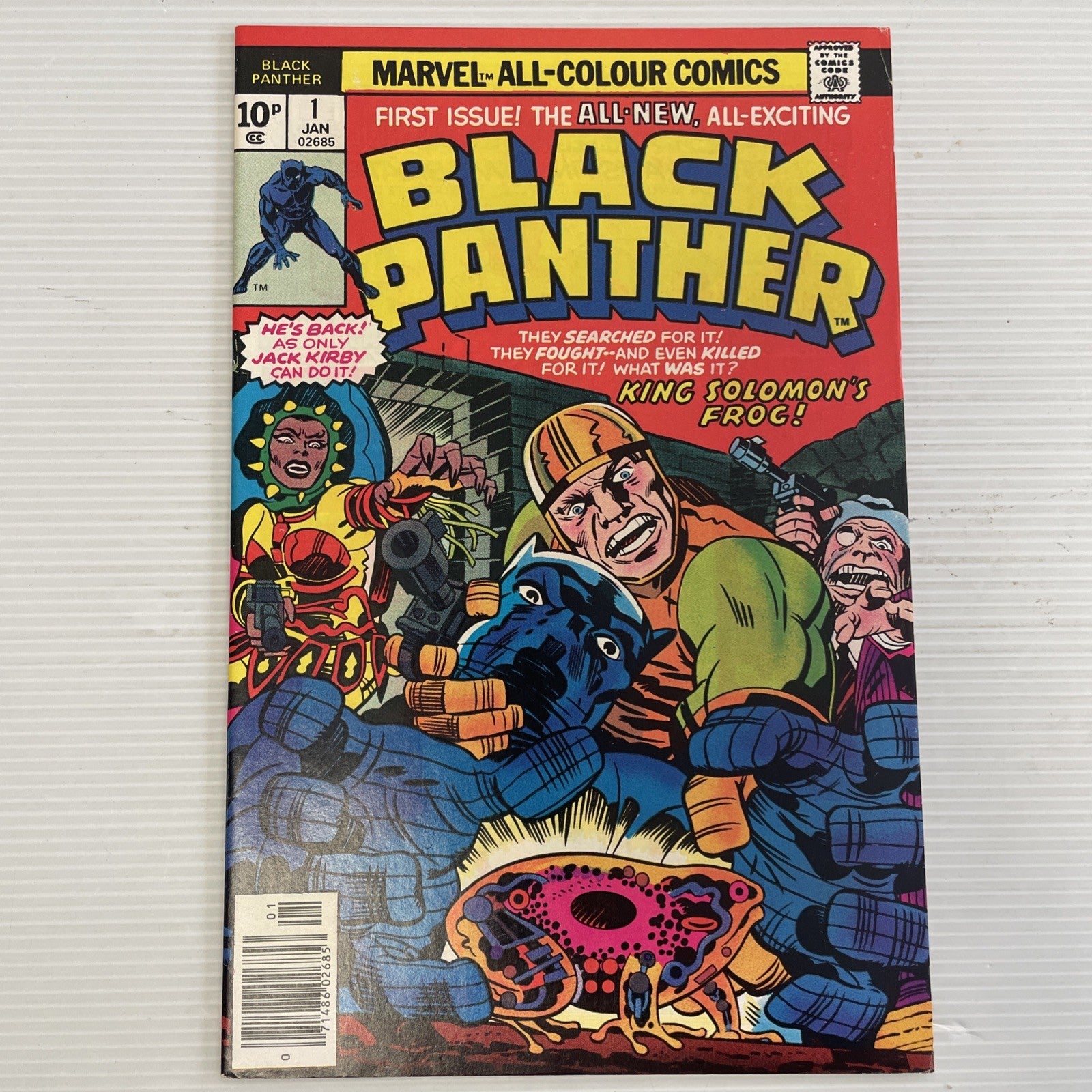 Black Panther #1 1977 FN+ Pence Copy 1st in own title0
