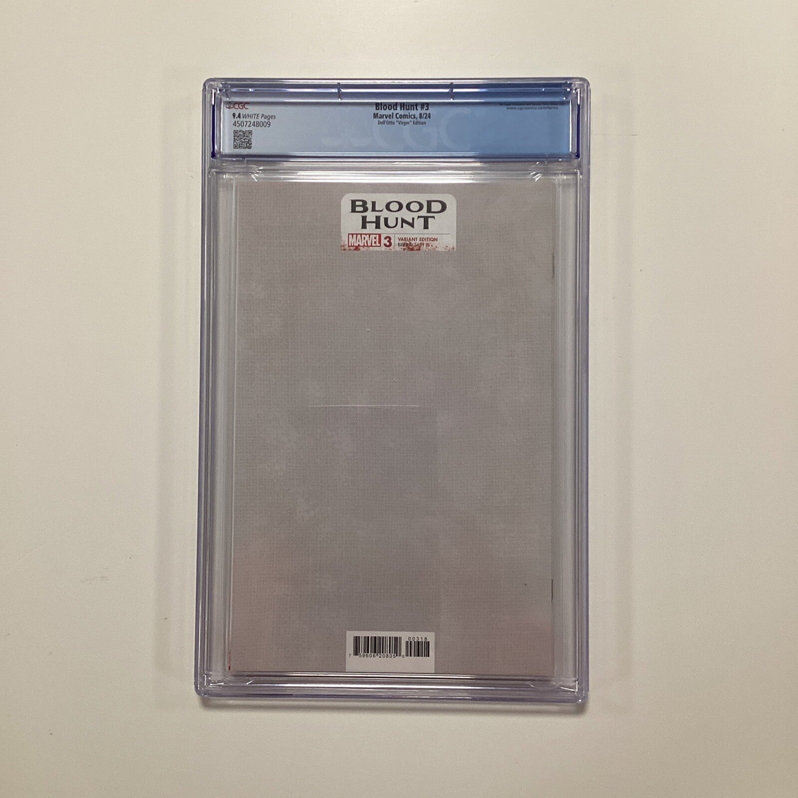 Blood Hunt #3 2024 CGC 9.4 Gabriele Dell’otto Virgin Variant Cover2