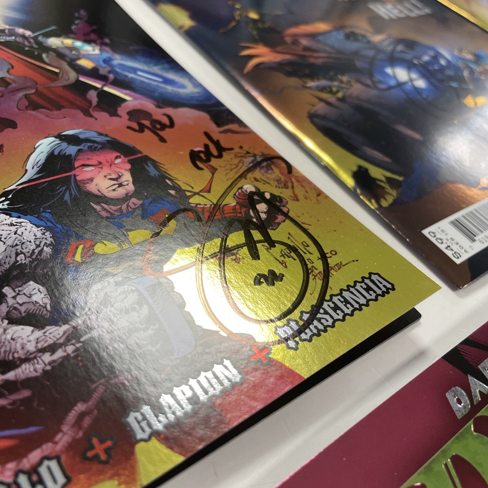 Dark Knights Death Metal #1-7 2020 All Signed Scott Snyder Foil Covers9