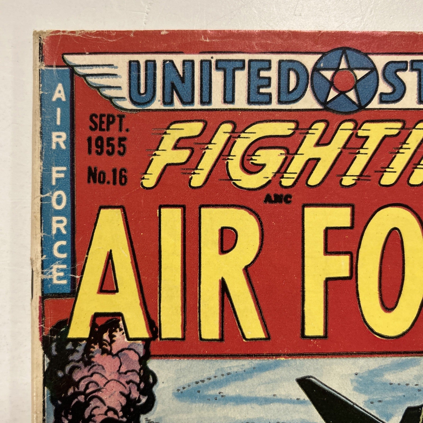United States Fighting Air Force #16 GD/VG 1955 Golden Age 10¢ book **Spine Roll3