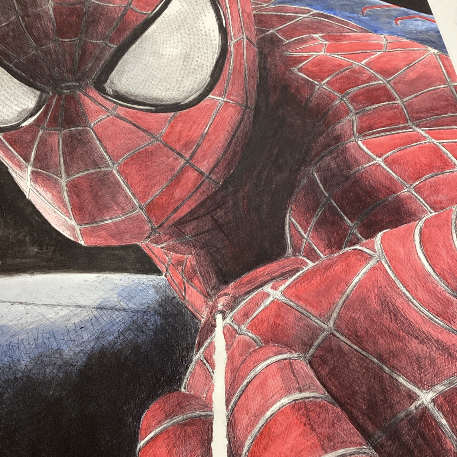 Spider-Man Original Art by Becky Knapp With COA (80x59cm)10