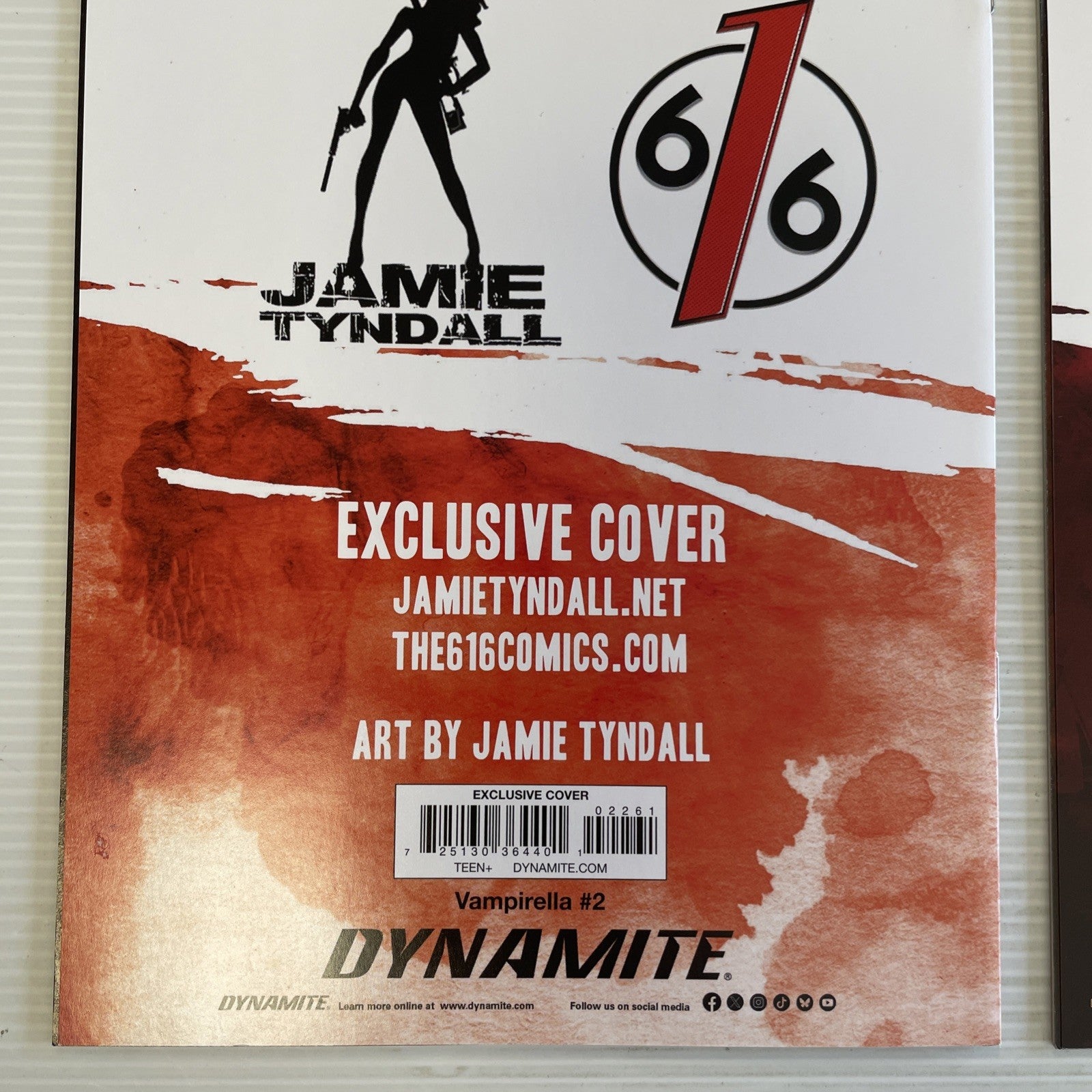 Red Sonja Vampirella #1 #2 2022 NM 616 Jamie Tyndall Virgin Connecting Sky Cover11