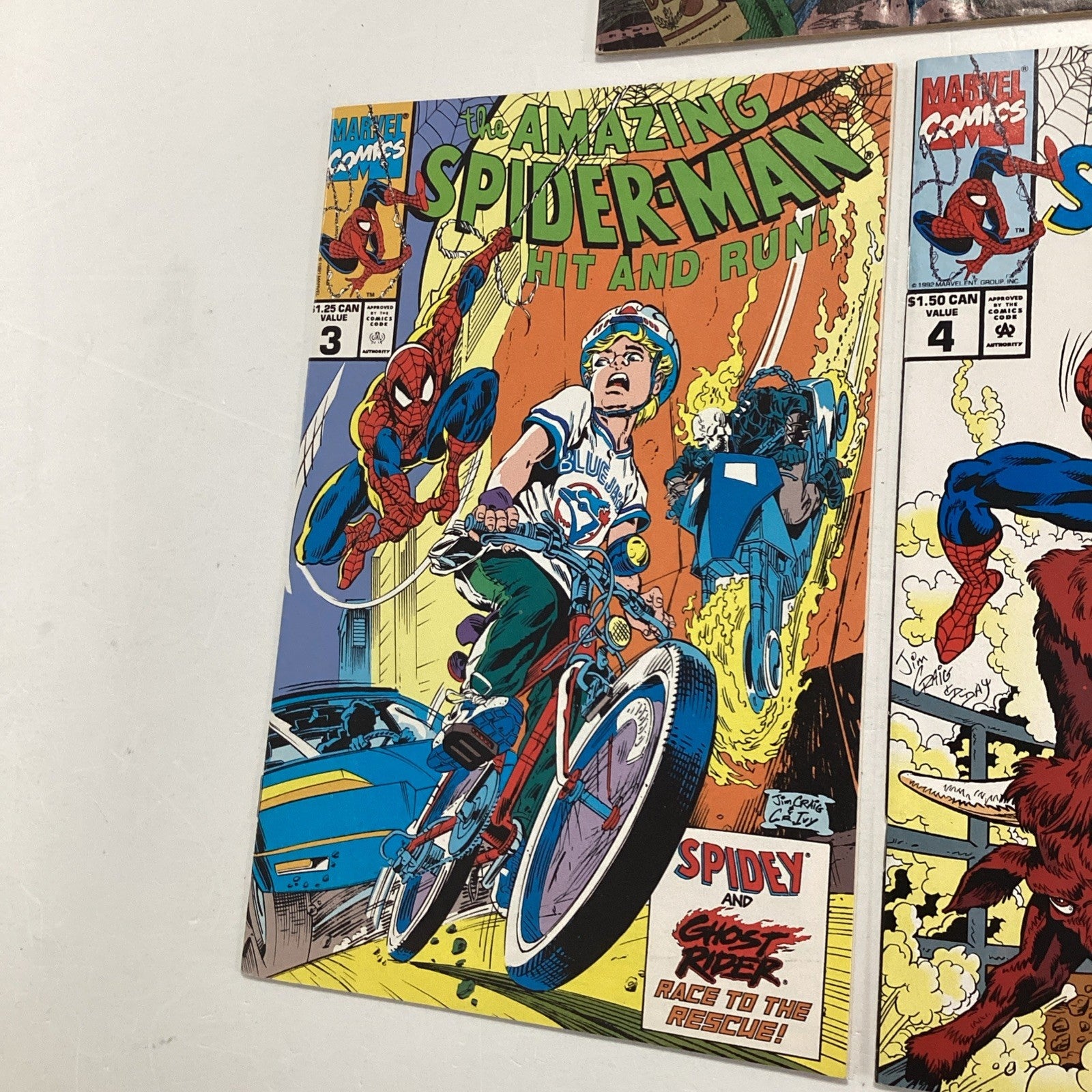 Amazing Spider-man #1-5 1990 Canadian Price Variants **Mixed grades - see photos3