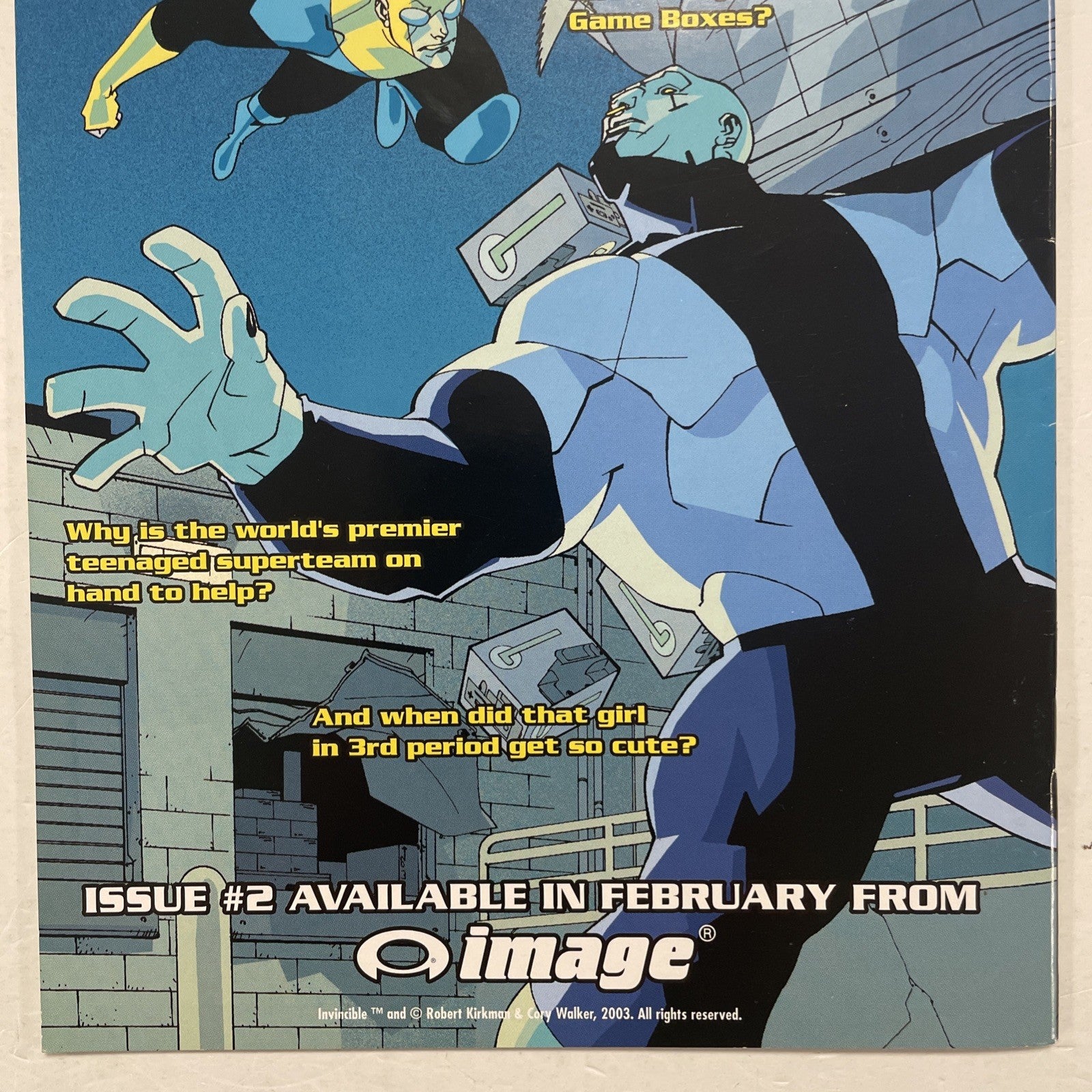 Invincible #1 2003 FN/VF 1st Printing 1st Invincible Omni-Man Atom Eve Image14
