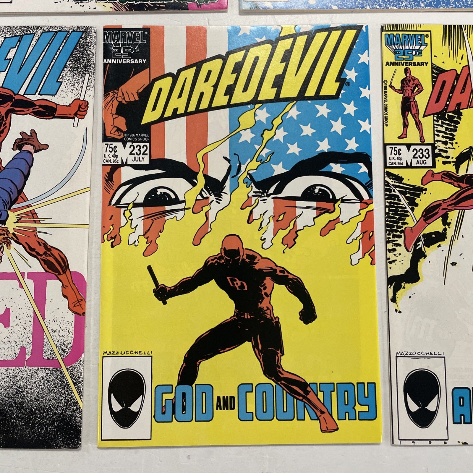 Daredevil #227-233 1986 Complete Born Again Storyline High Grade 7 Issues6
