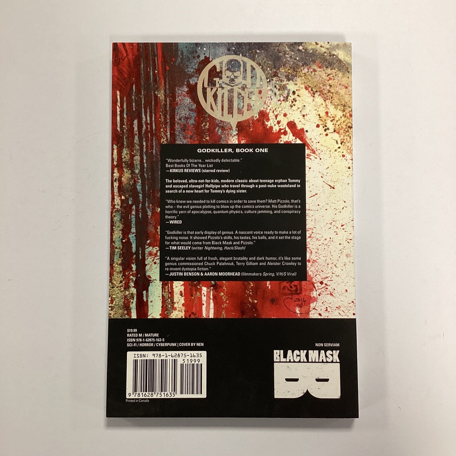 Godkiller Walk Among Us Book 1 2016 1st print Black Mask Pizzolo4