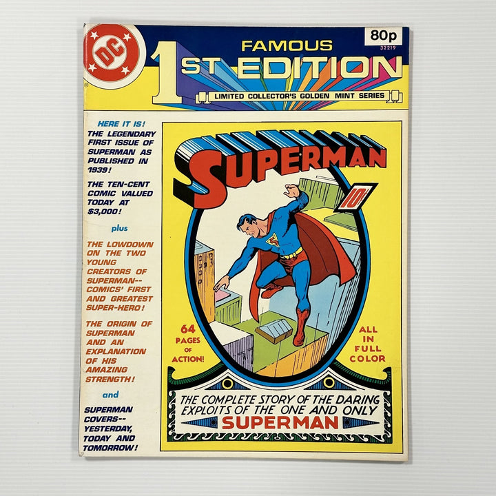 DC Famous First Edition Superman #1 1979 VF Pence Copy0