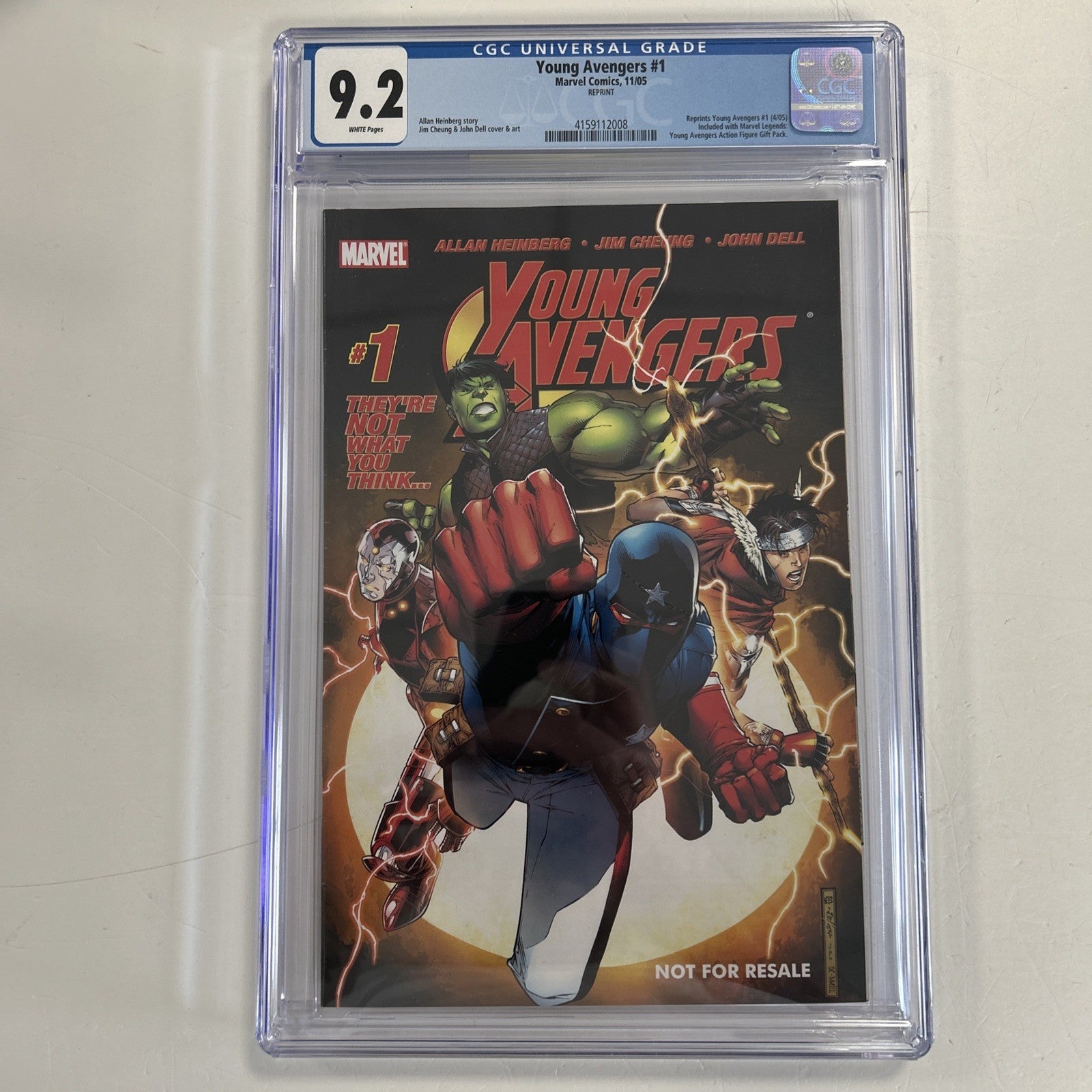 Young Avengers #1 Reprint 2005 9.2 CGC **Reprint edition as issued with Marvel..0
