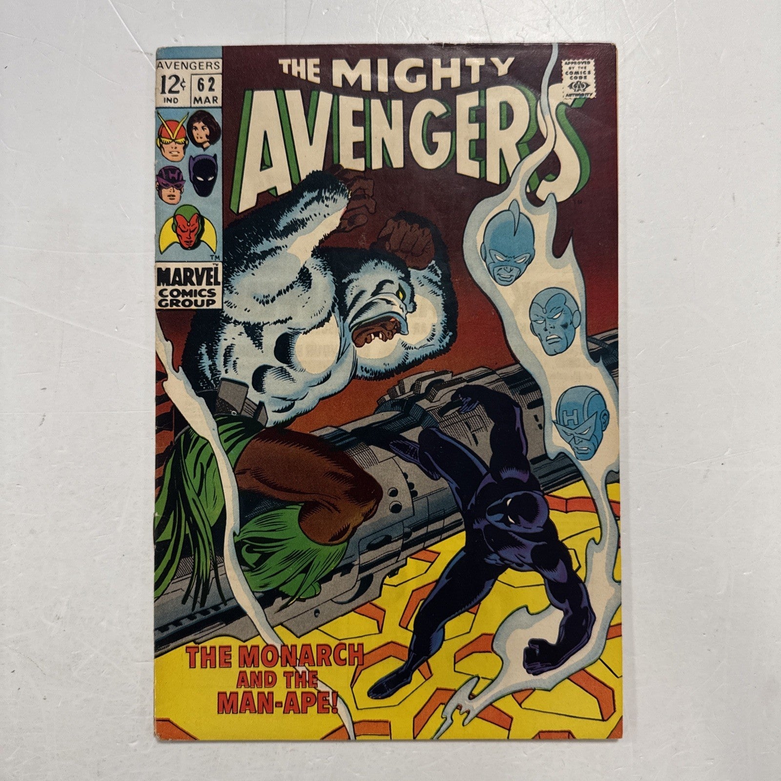 Avengers #62 1969 FN- 1st Appearance of Man-Ape0