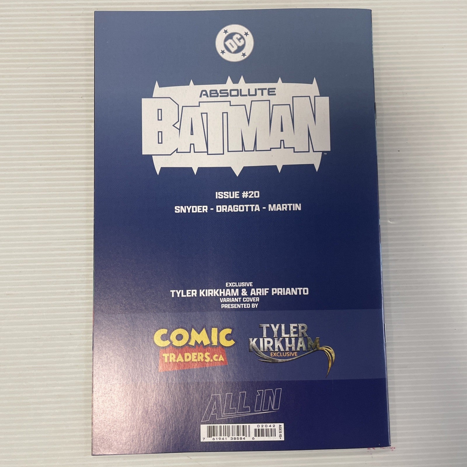 Absolute Batman #20 2026 NM Tyler Kirkham Battle Damage Virgin Variant4