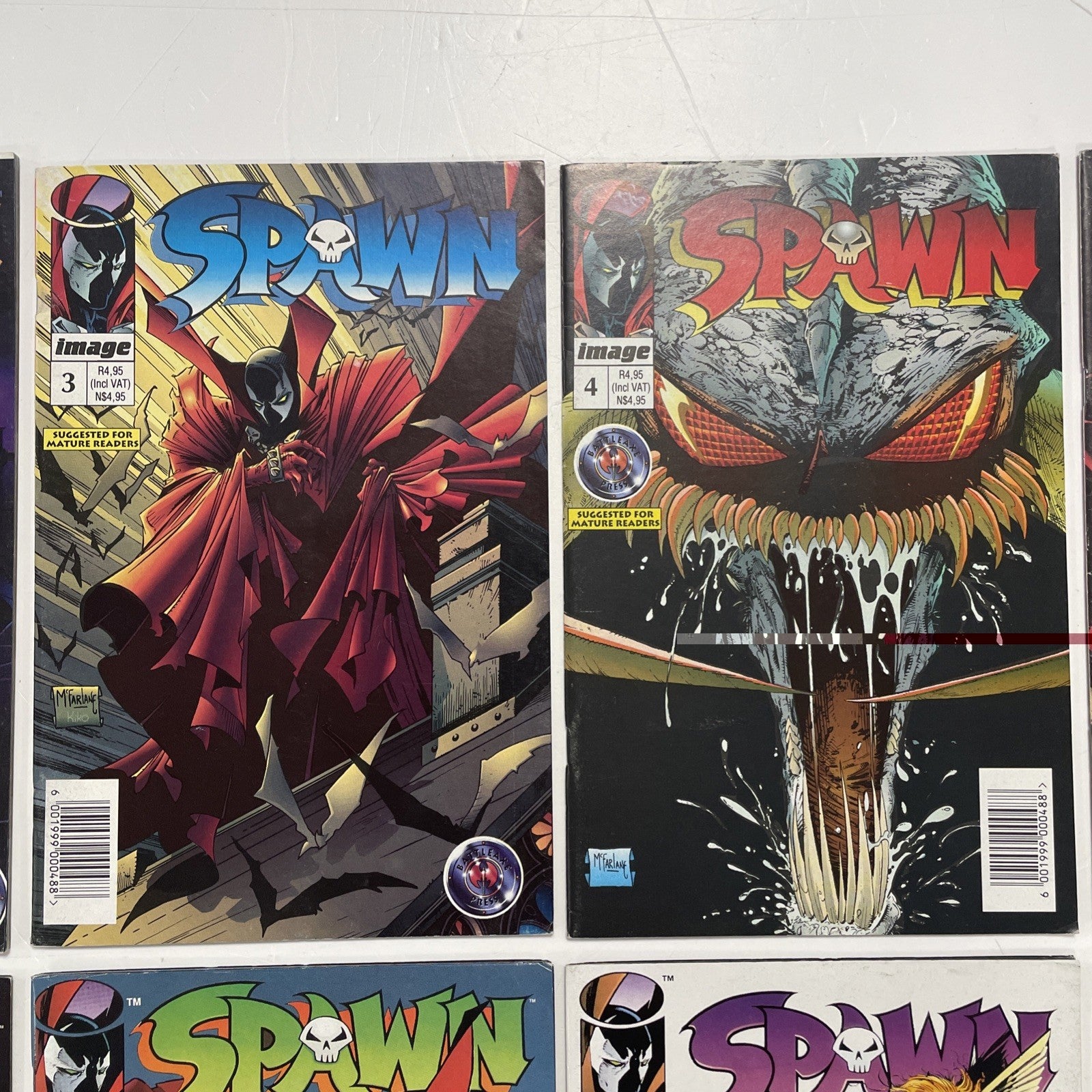 Spawn #1-10 1995 RSA Battleaxe South African Reprints Complete Image McFarlane2