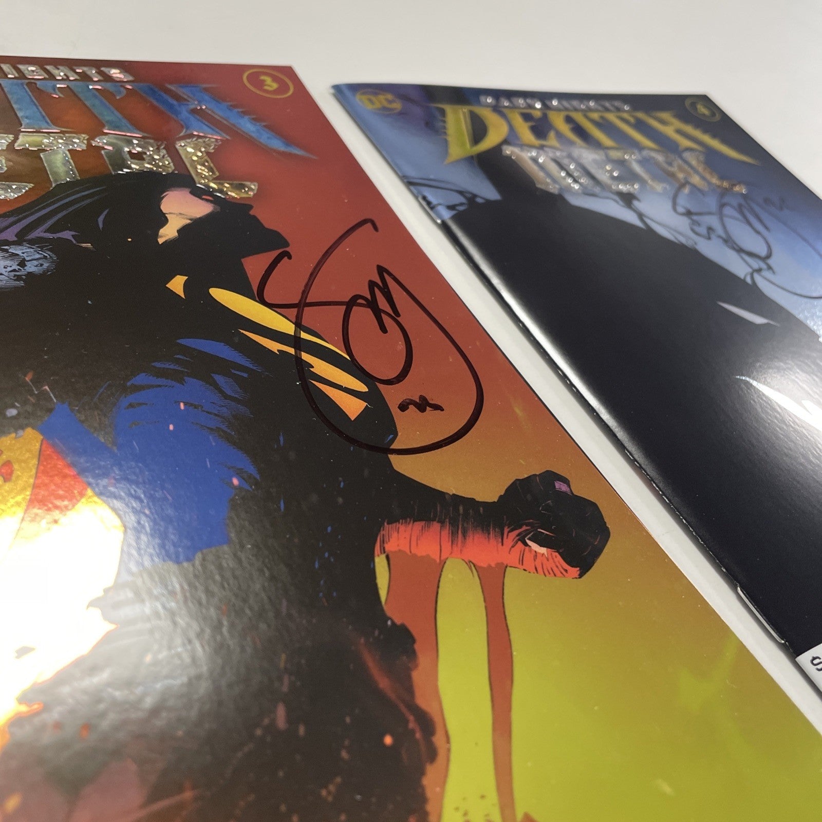 Dark Knights Death Metal #1-7 2020 All Signed Scott Snyder Foil Covers10