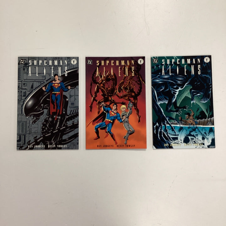 Superman Vs Aliens #1-3 1995 VF Complete Set0