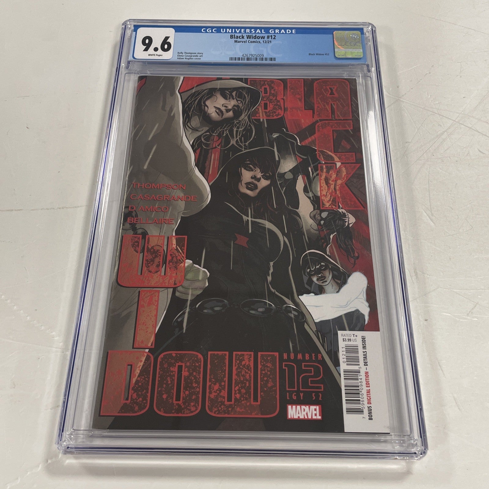 Black Widow #12 2021 CGC 9.6 White Pages 1st Appearance of Living Blade0