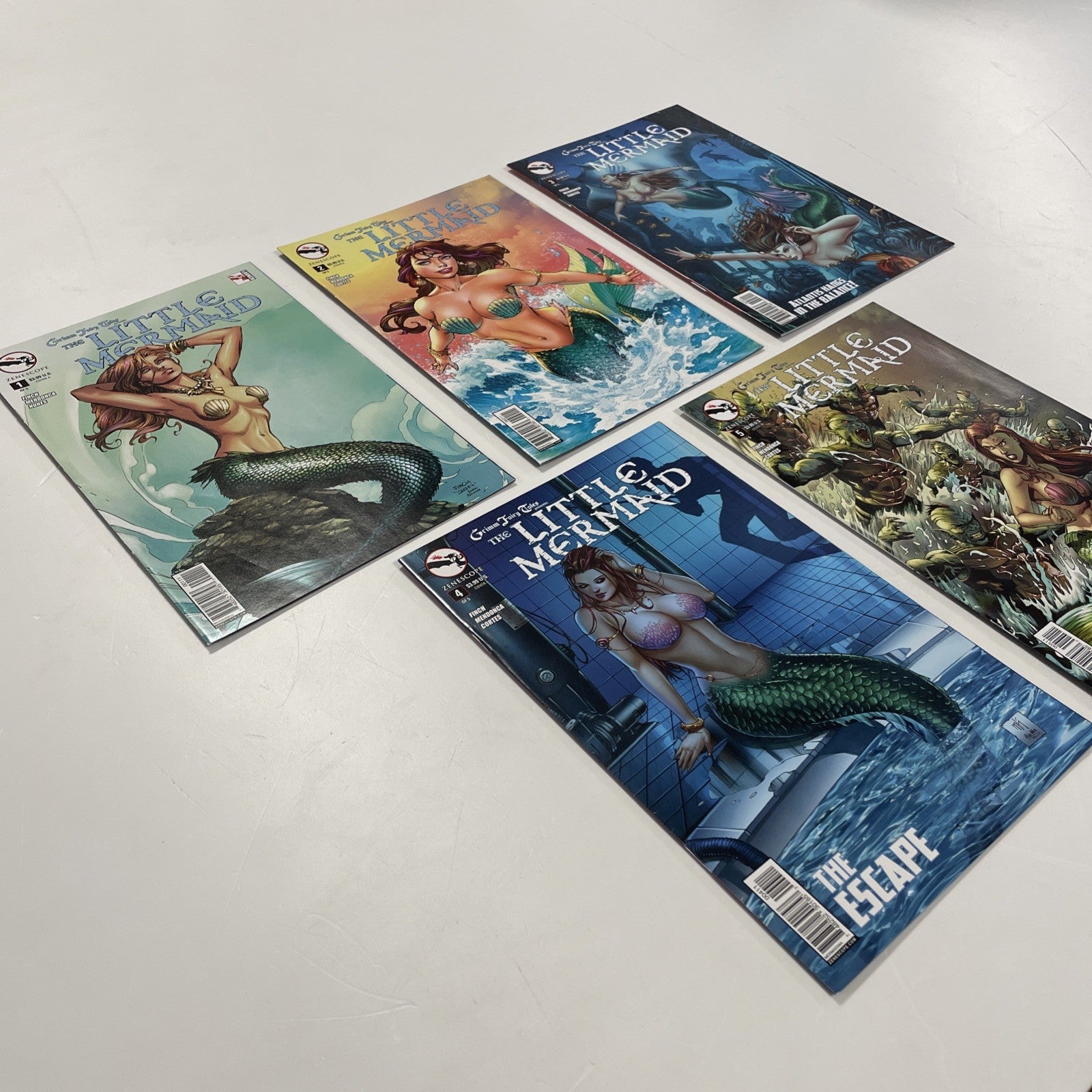 Grimm Fairy Tales Presents Little Mermaid #1-5 2015 Complete Set Zenescope6