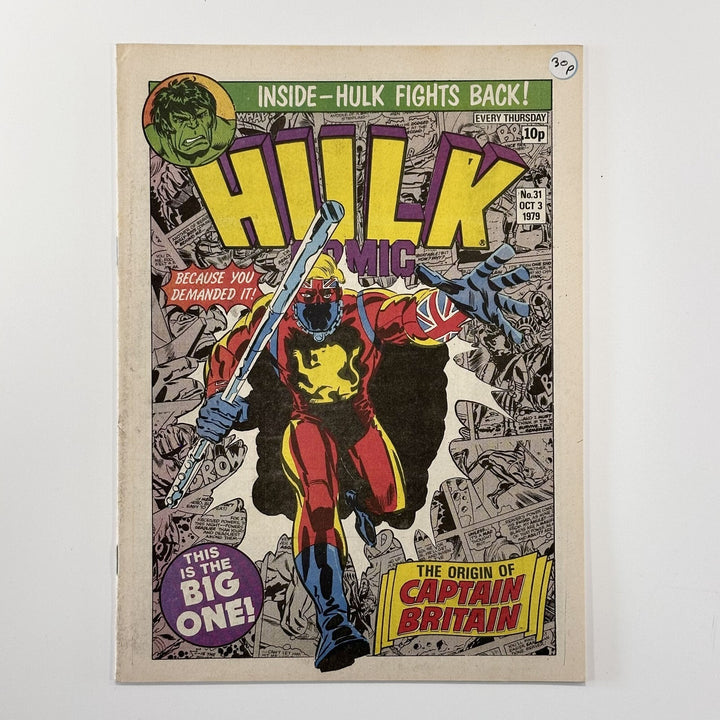Hulk #31 1979 FN/VF Captain Britain Origin British weekly Magazine **see descrip0