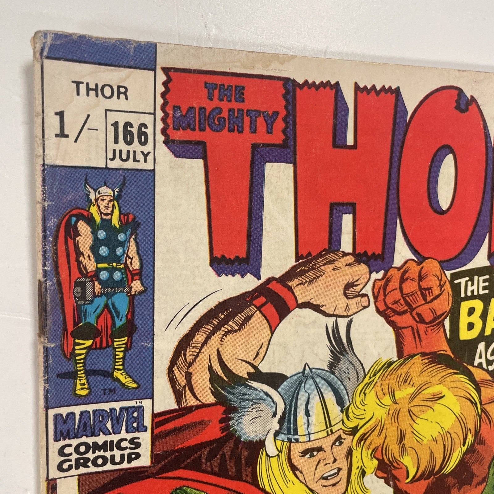 Thor #166 1969 VG Pence Stamp Origin of Galactus *See Description4