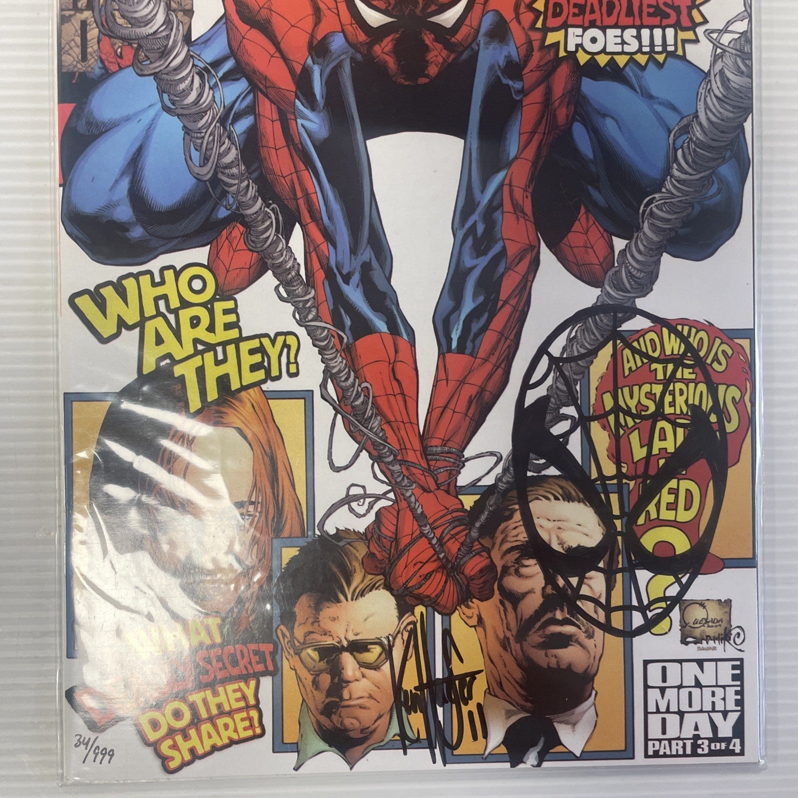 Sensational Spider-Man #41 2007 Sketch on Cover by Ken Haeser DF CoA 34/9992