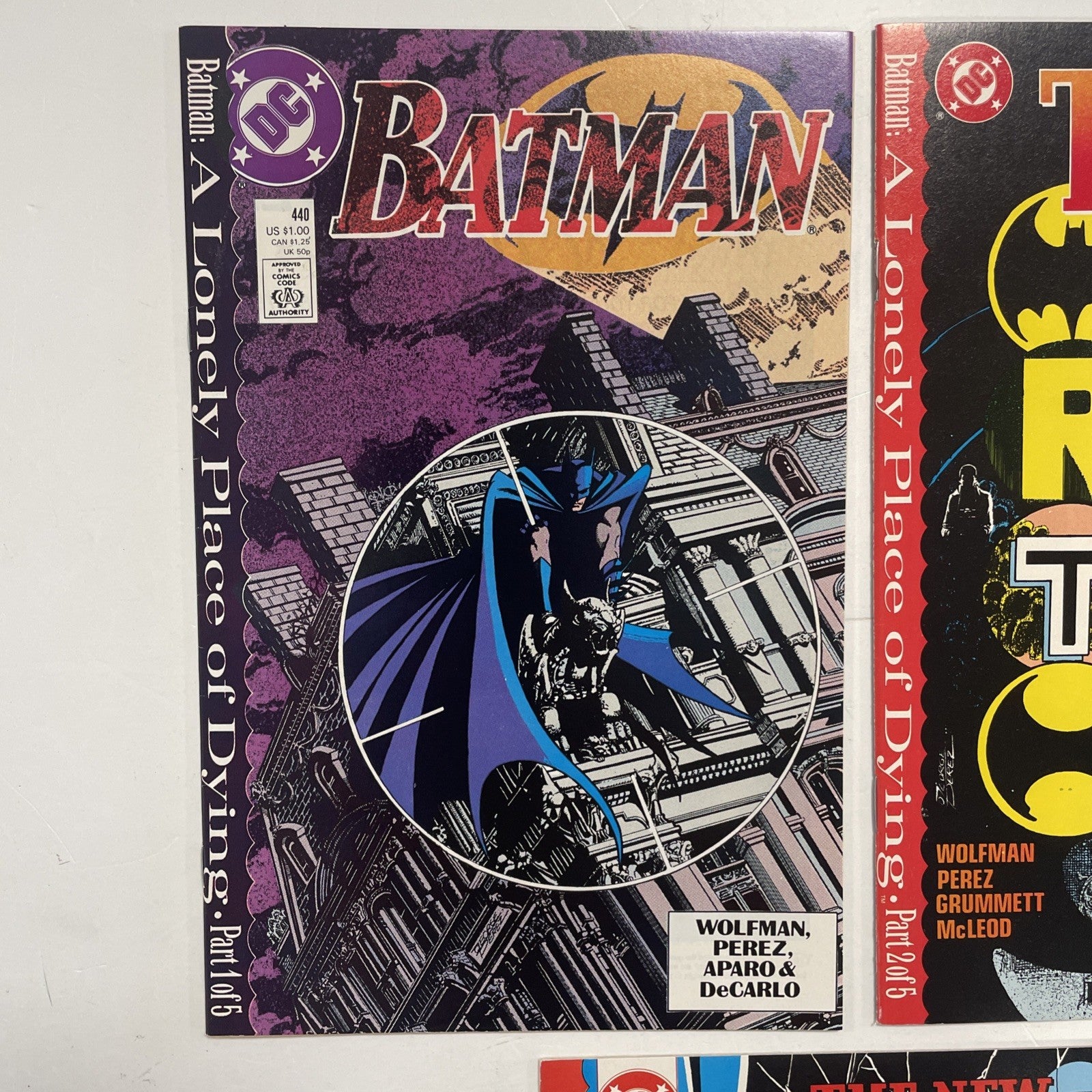 Batman New Teen Titan A Lonely Place Of Dying #1-5 1989 Complete Set1