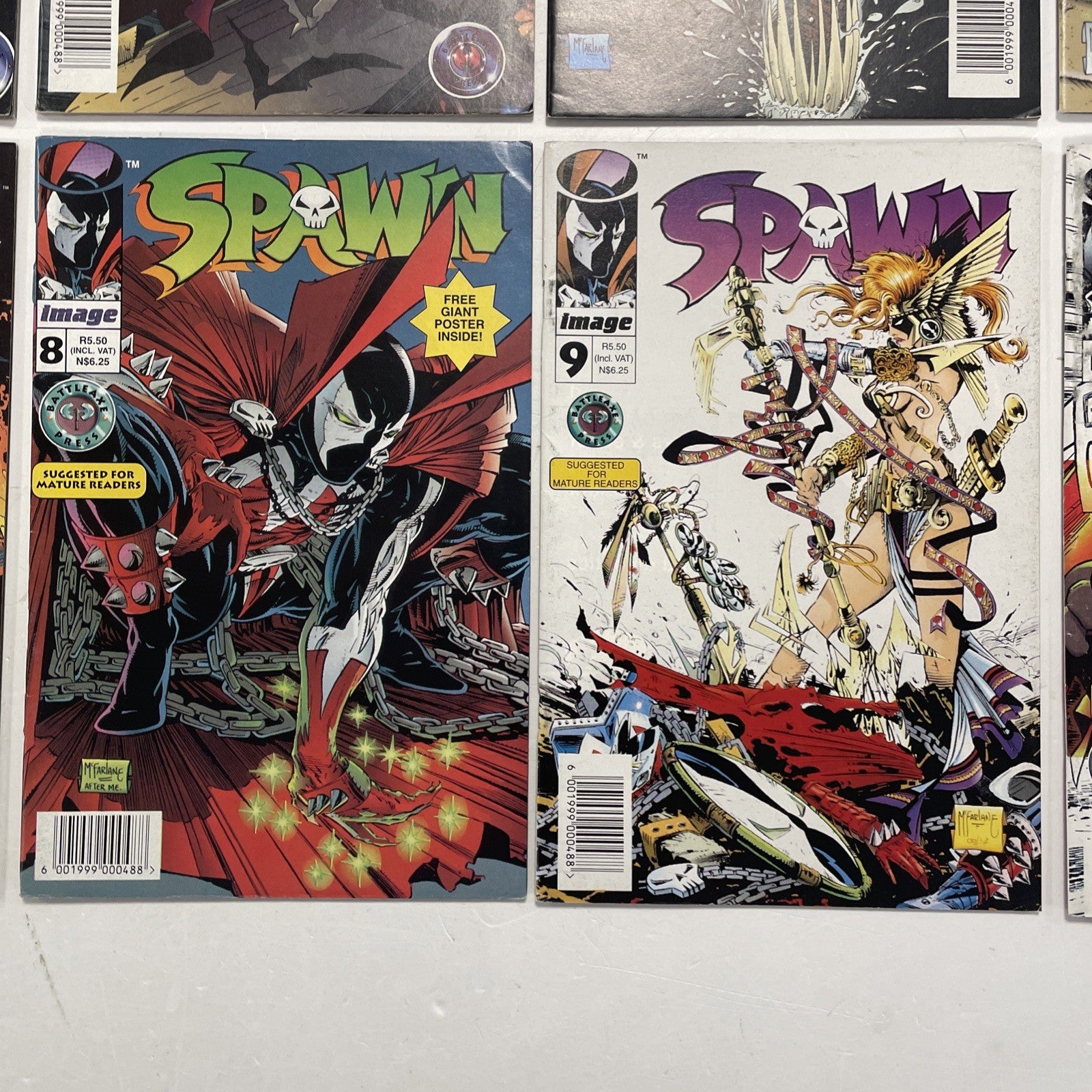 Spawn #1-10 1995 RSA Battleaxe South African Reprints Complete Image McFarlane5