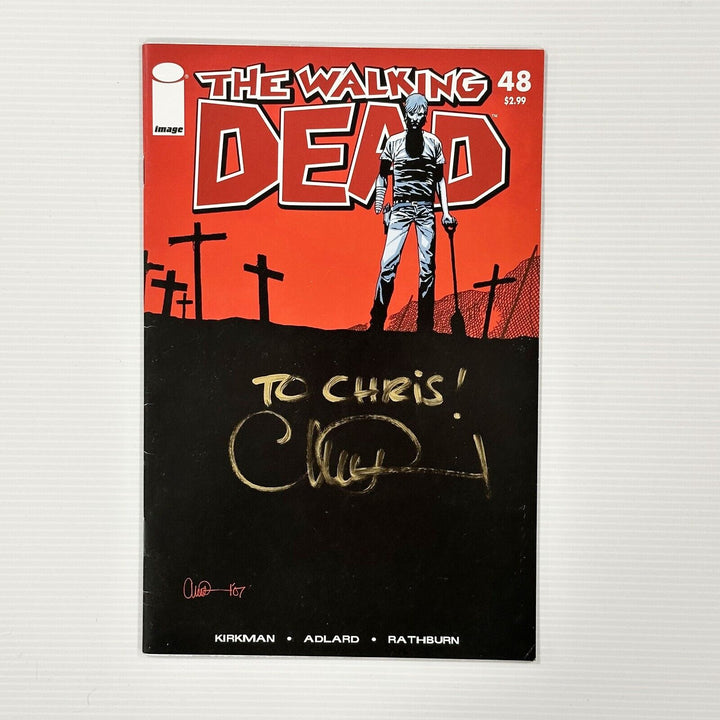 The Walking Dead #48 2008 VF Signed "To Chris" by Charlie Adlard