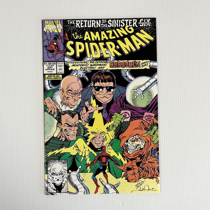 Amazing Spider-Man #337 NM 1990 1st full team appearance of the Sinister Six V2