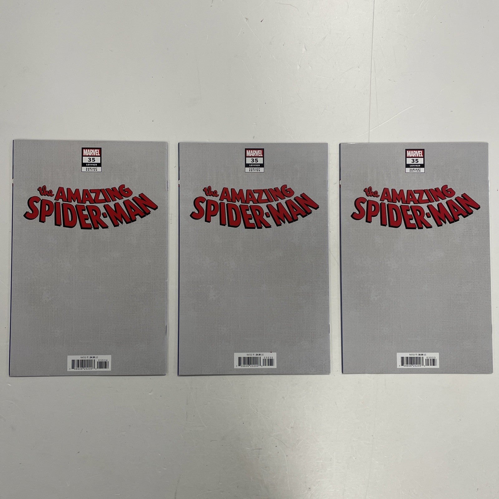 Amazing Spider-Man #35 2023 NM David Finch Trade Virgin Sketch Variant Set5