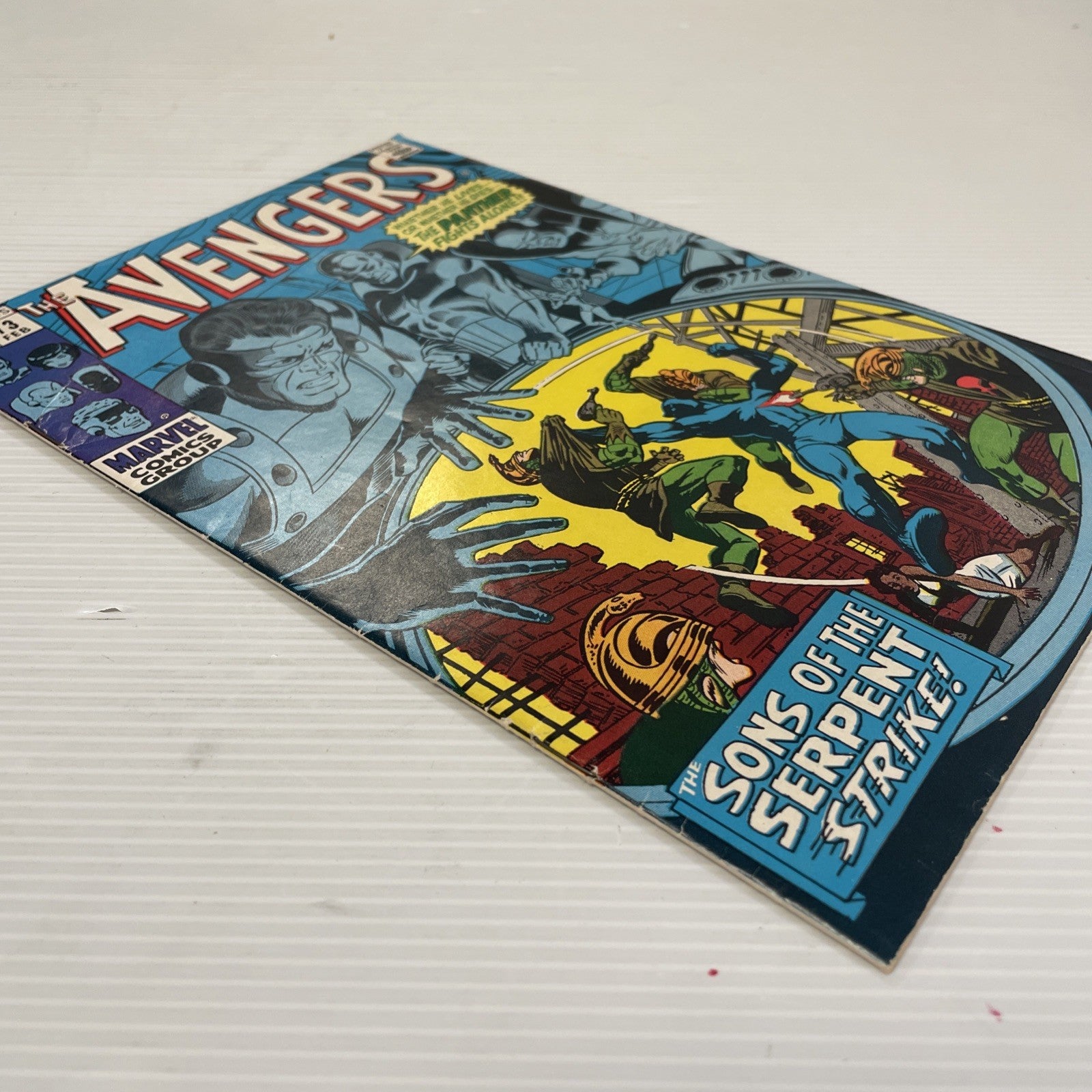 Avengers #73 1970 FN- 1st Appearance Monica Lynne Pence Copy3