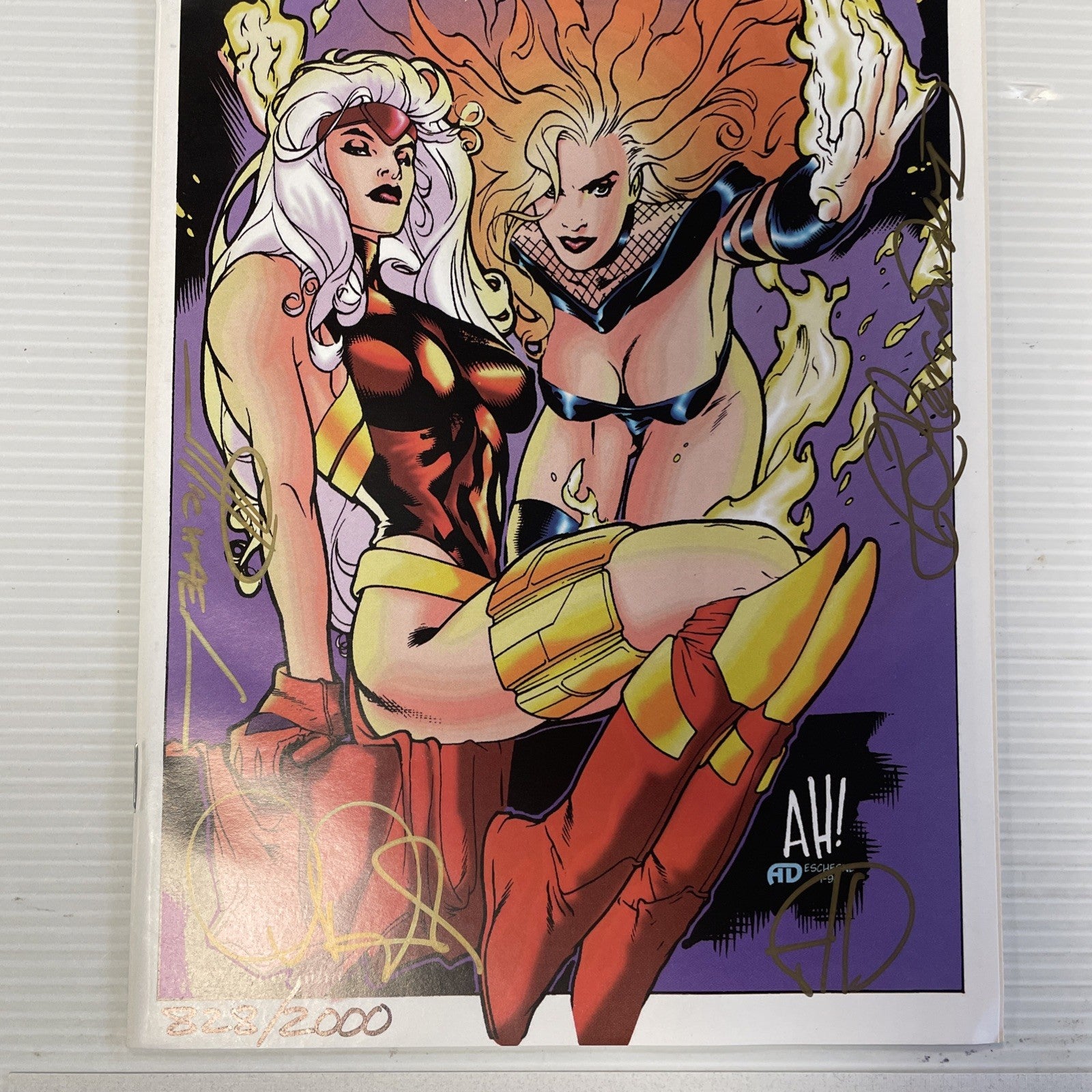 Cynder Series II 1996 VF/NM Gold Edition Adam Hughes Artwork Signed x4 with CoA3