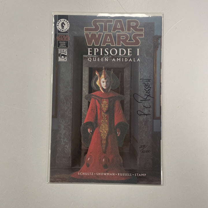 Star Wars Episode Phantom Menace #1 '99 Queen Amidala Signed DF Glow In The Dark0