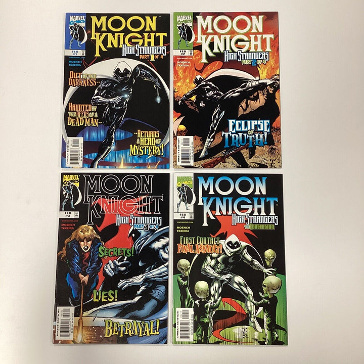 Moon Knight High Strangers Parts #1-4 1999 VF+ Complete Set