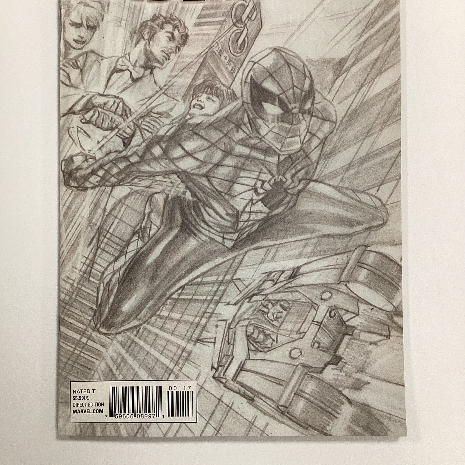 The Amazing Spider-man #1 2015 NM+ Alex Ross 1:100 Sketch Variant2