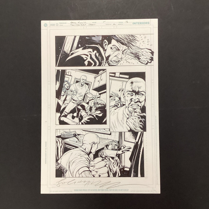Original Artwork for Thunderbolt Jaxon #1 Page 13 By John Higgins 20060