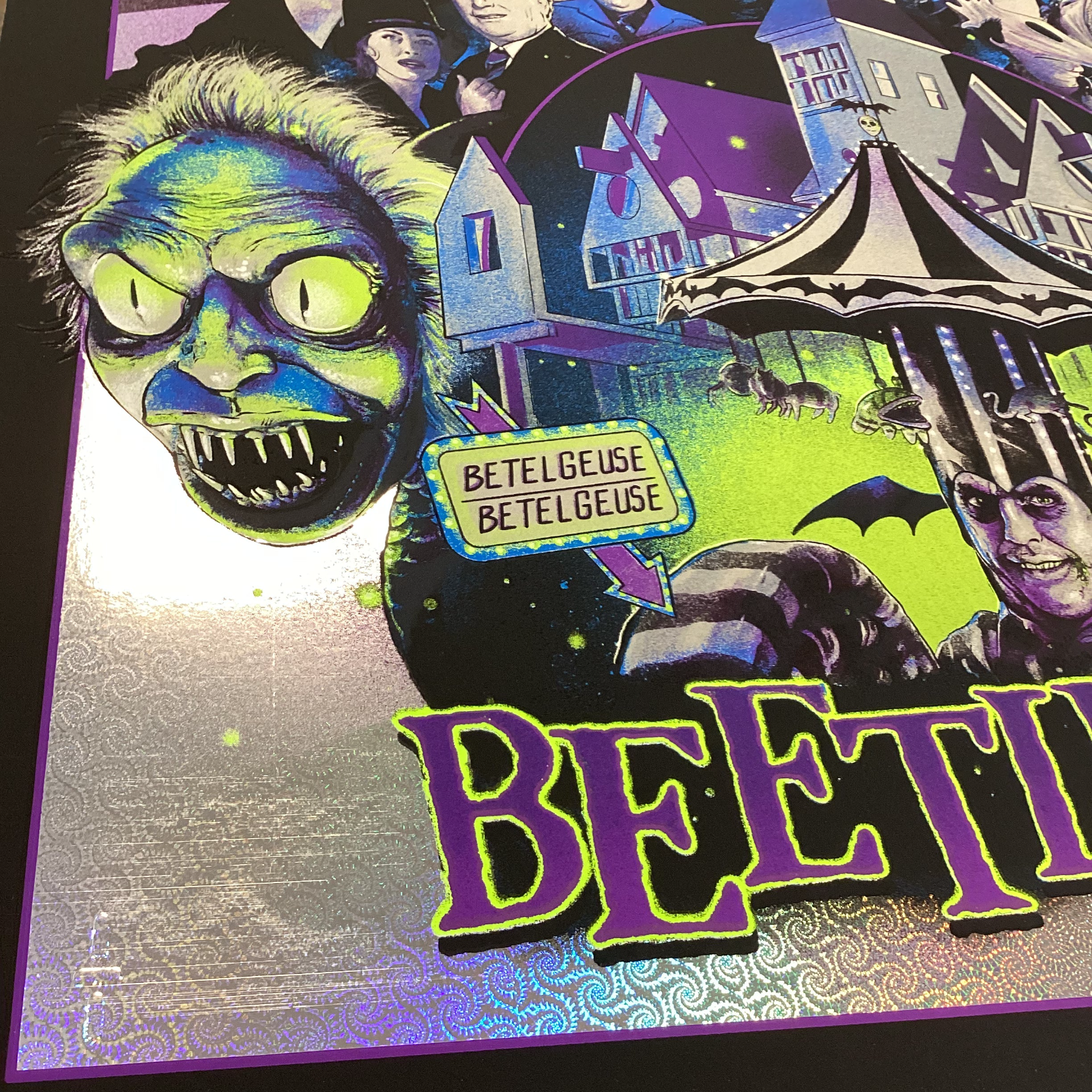 Beetlejuice Alternate Movie Poster by Vance Kelly Holofoil 1/14