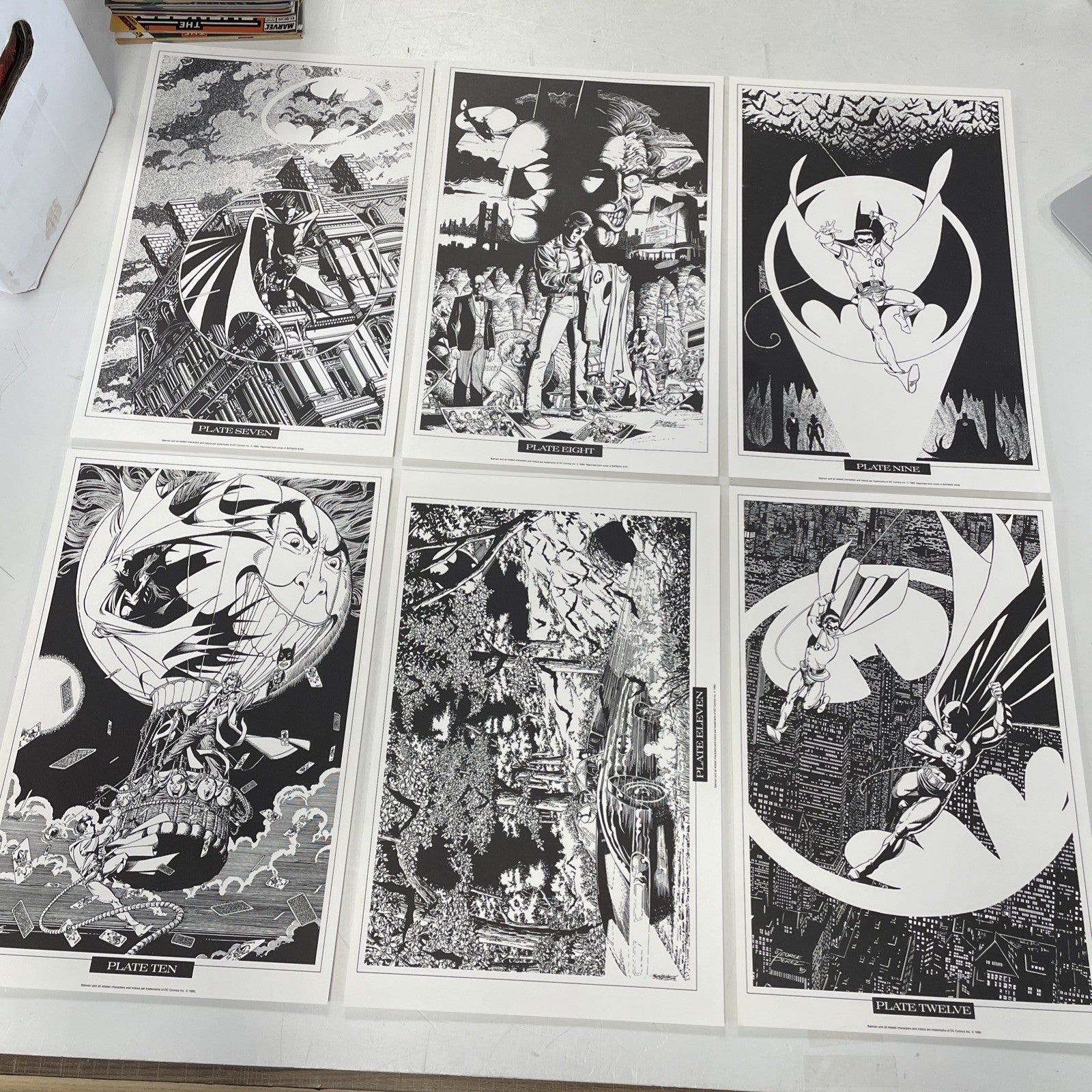 George Perez Portfolio 1990 Collection 12 B+W prints7