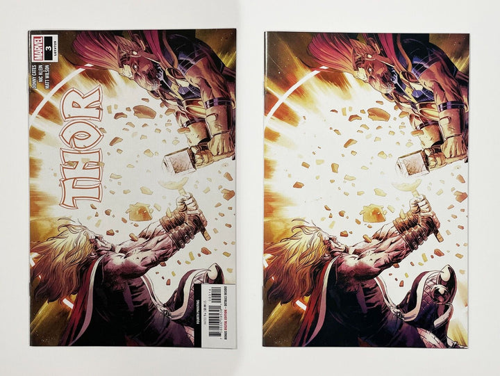 Thor #3 2020 NM Donny Cates Trade & Virgin Variants Fourth Printing x2 comics