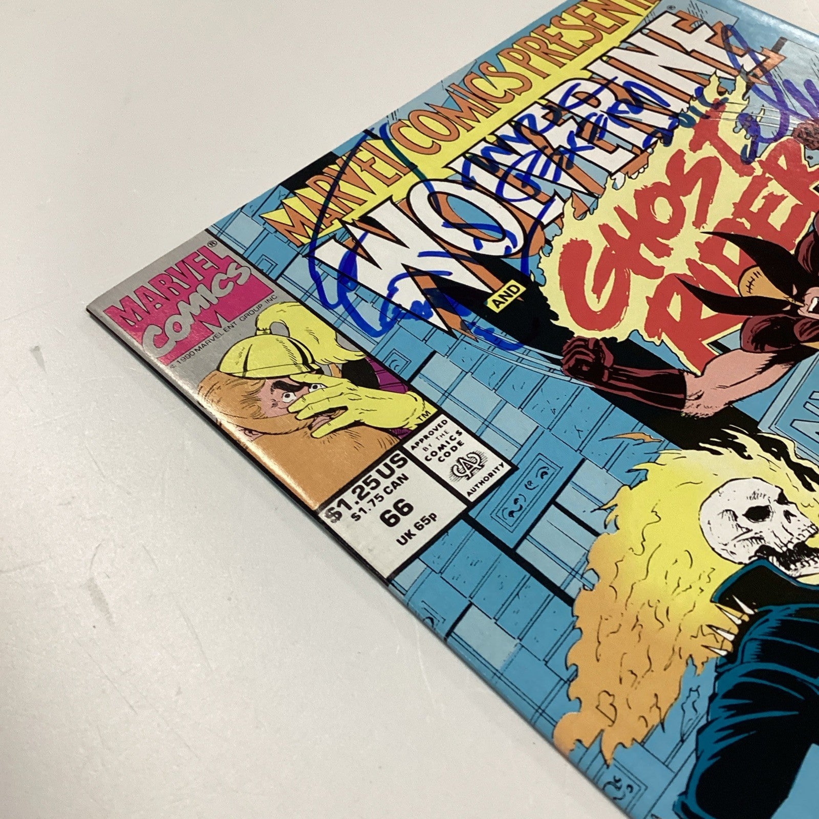 Marvel Comics #66 Wolverine & Ghost Rider '90 Signed & Sketched by Mark Texeira4