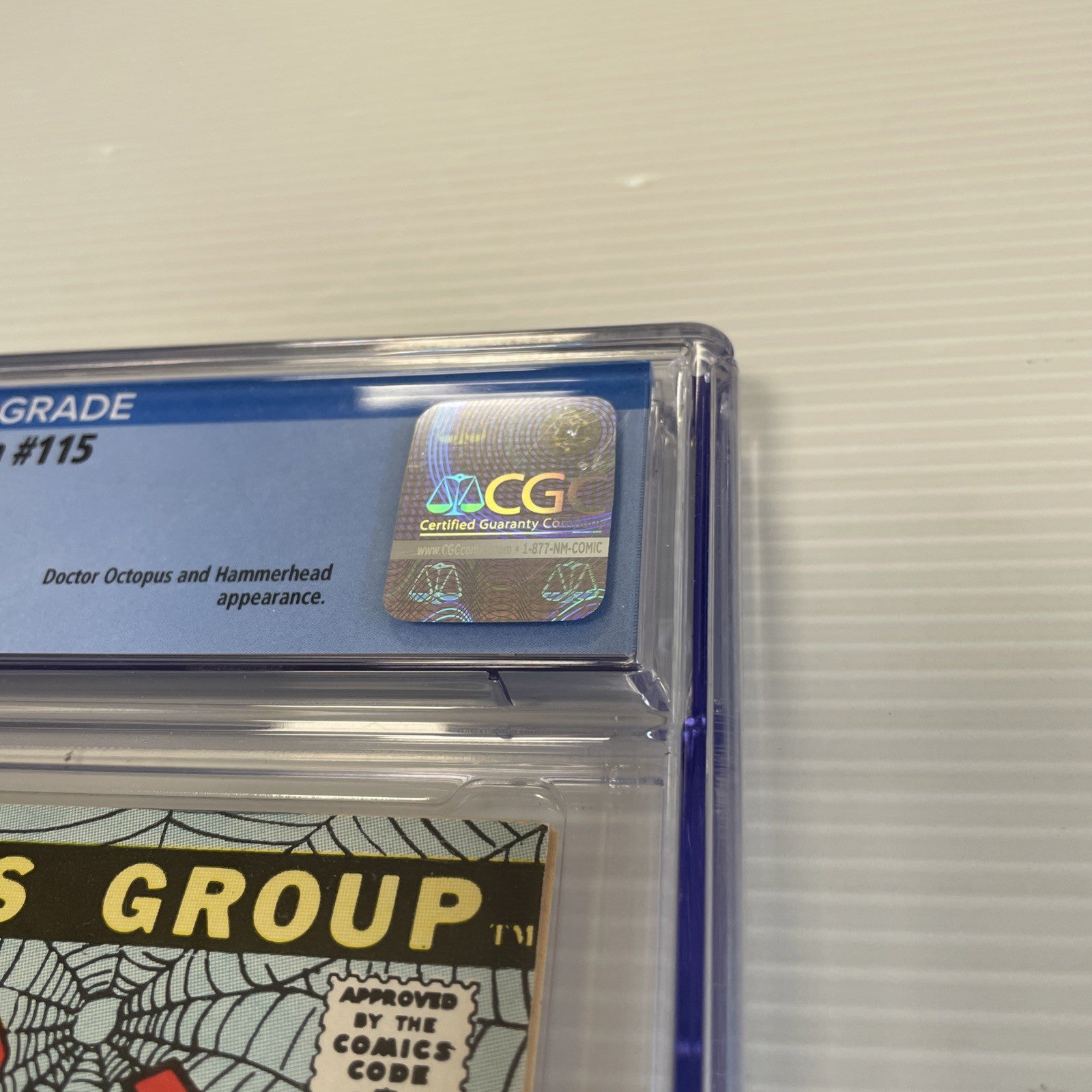 Amazing Spider-man #115 1972 CGC 9.6 White Pages Romita Cover & Art Doc Oc App3