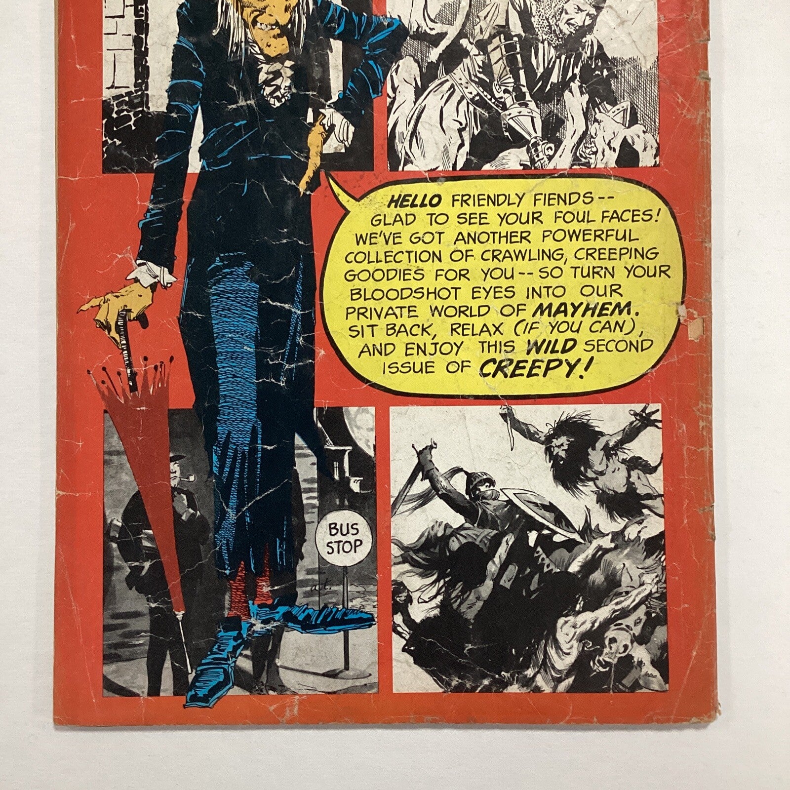 Creepy #2 1965 GD Cover worn and detached, pen marks on first page.Warren Horror10