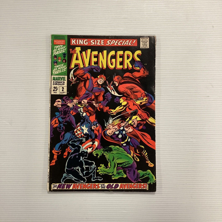 Avengers King-Size Annual #2 1968 VG New vs Old