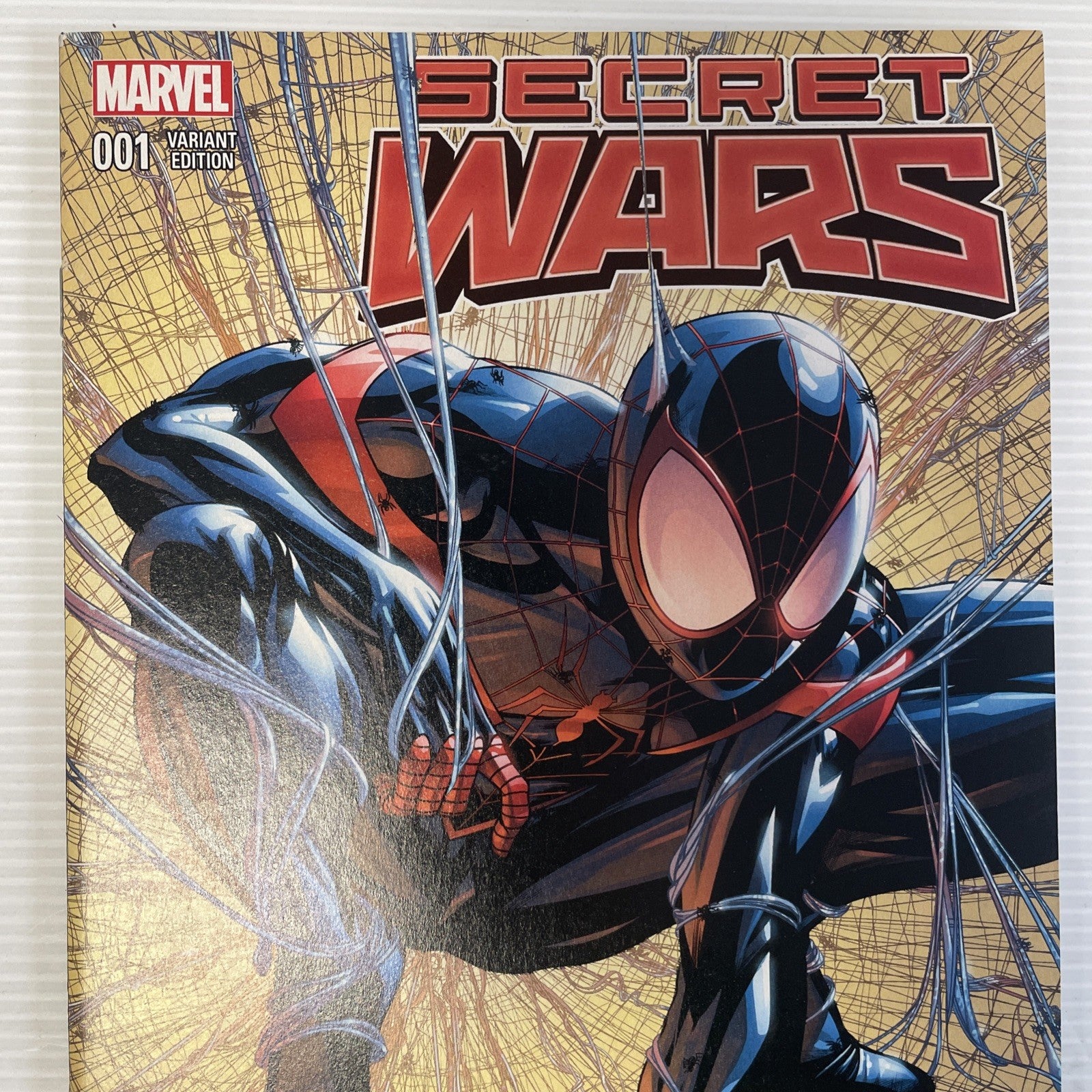 Secret Wars #1 2015 VF McKone Miles Morales Todd McFarlane Spider-Man #1 Homage1