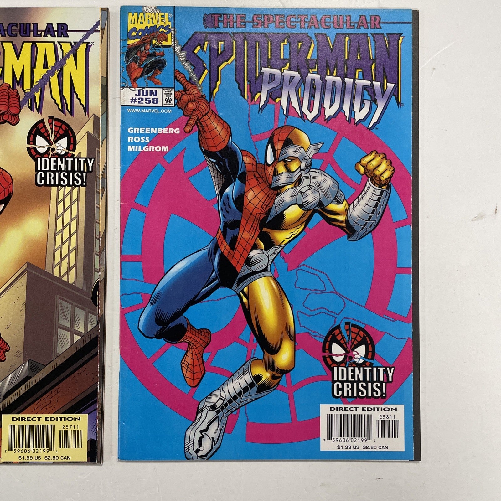 Spider-Man: Identity Crisis #1-8 1998 Complete Set Mixed Grades8
