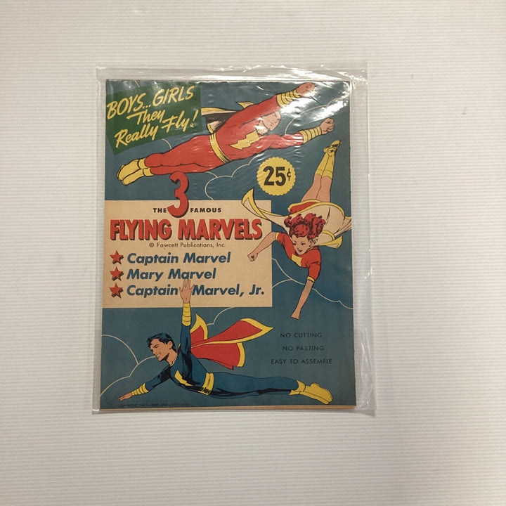 The 3 Flying Marvels Wartime Paper Toy Fawcett Publications (2)