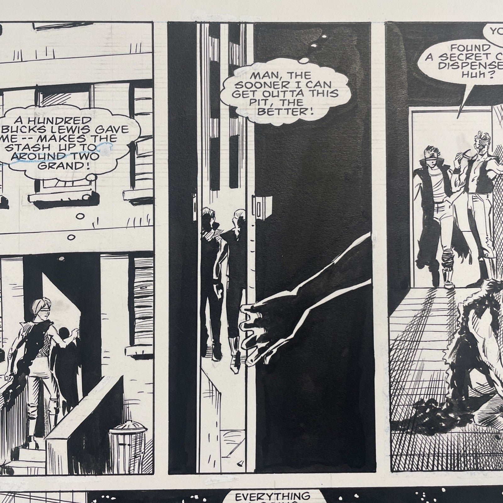 Lee Sullivan Original Art for Marvel's Robocop #8 Page 14 19905