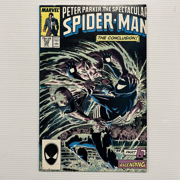 Spectacular Spider-man #132 1987 VF