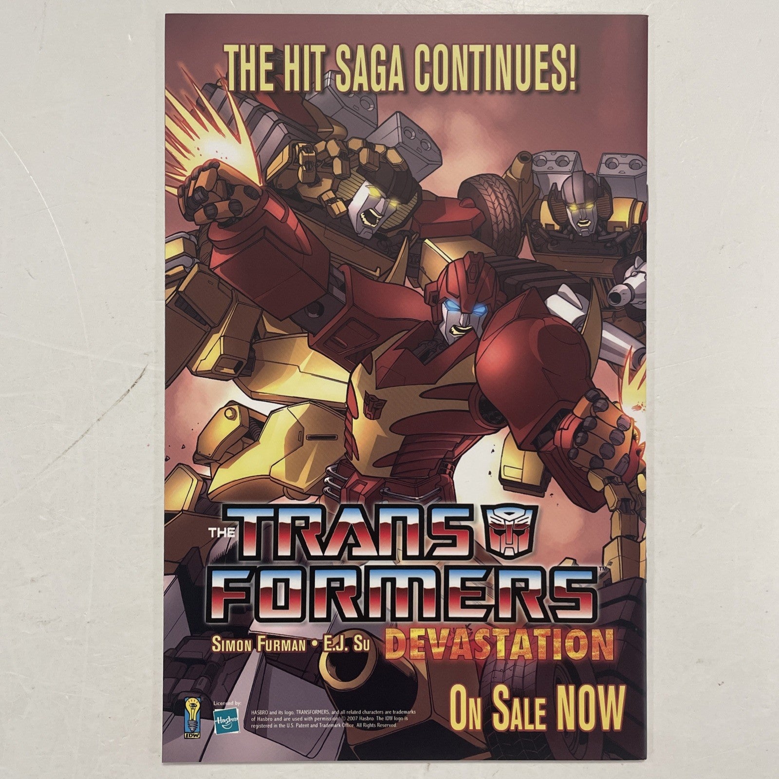 Transformers Best Of The UK Dinobots #3 2007 RI-B Nick Roche 1:25 Variant IDW4