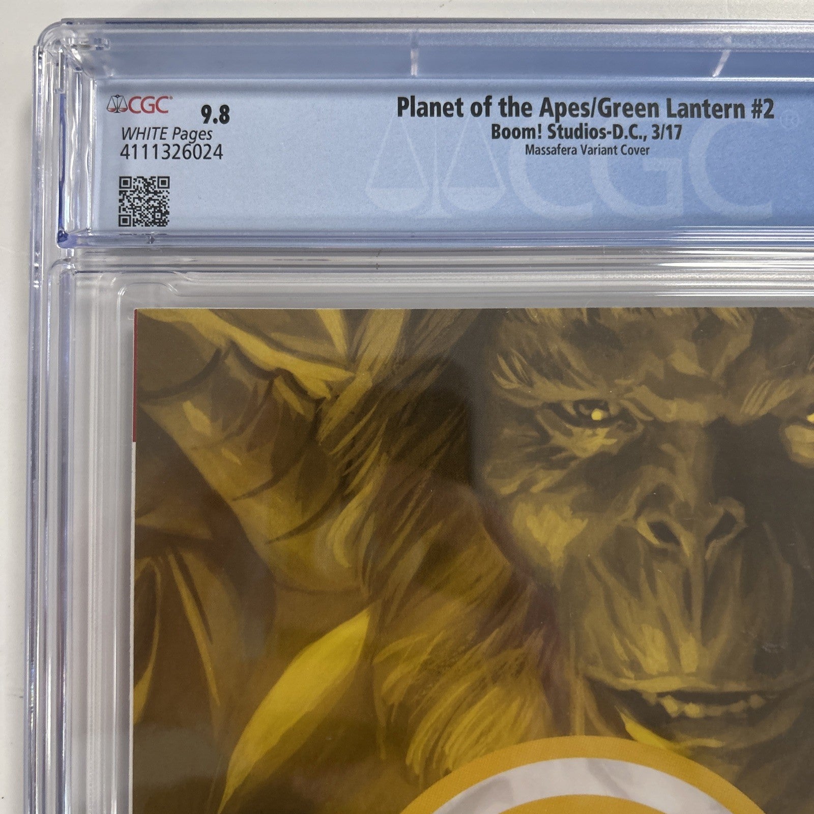 Planet of the Apes/Green Lantern #2 2017 CGC 9.8 Massafera 1:40 Virgin Variant12